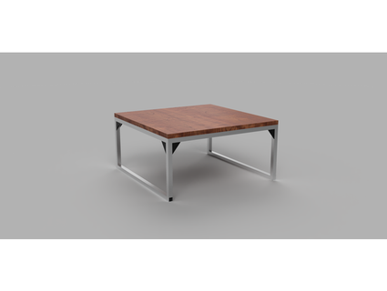 swat - simple wooden aluminium table nlko33 3d print model - Mito3D