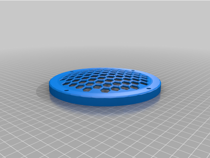 speaker cover honeycomb revised kylepetersen44 3d print model - Mito3D