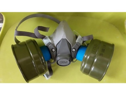 gost gaz maske filtre 3m 6200 adaptör dentikhval 3d print model - Mito3D