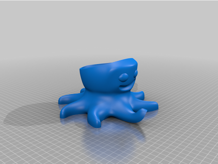 poulpe supporter écho point 3 fourrures 3d print model - Mito3D