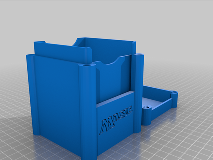 commander deckbox window magnets willchiv 3d print model - Mito3D