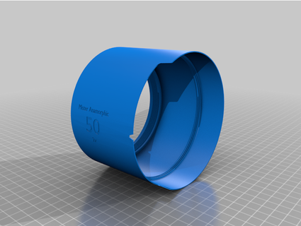 zeiss anamórfico apuntalar lente tuxzilla 3d print model - Mito3D