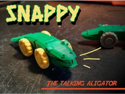 snappy - talking aligator kthuen 3d print model - Mito3D