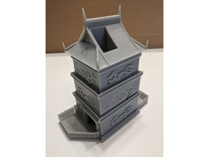 dragon dice tower resin printer split norvilion 3d print model - Mito3D