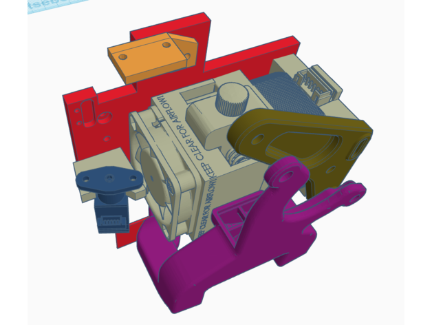 bltouch tronxy Nivel automático montar v6 volcán itachai 3D print model - Mito3D