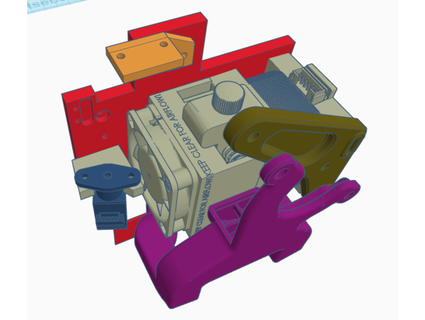 bltouch Tronxy auto Ebene montieren v6 Vulkan itachai 3d print model - Mito3D