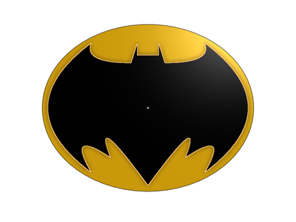 batman norme breyfogle inspiré poitrine emblème 39 3d print model - Mito3D