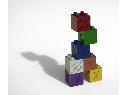 cubo de calibra lego calibration cube dragoni3d 3d print model - Mito3D