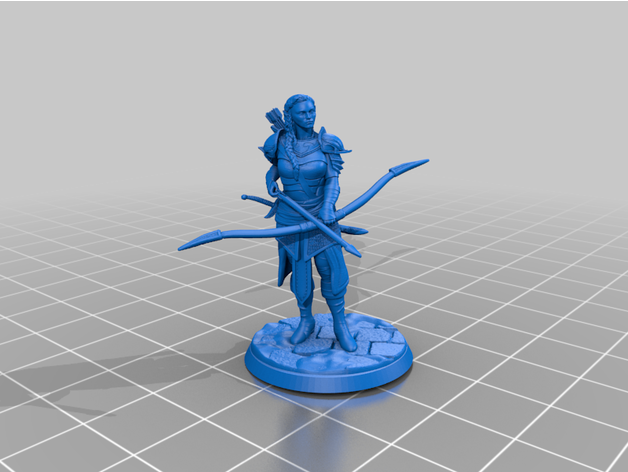 femmina elfo ranger danielbell8 3D print model - Mito3D