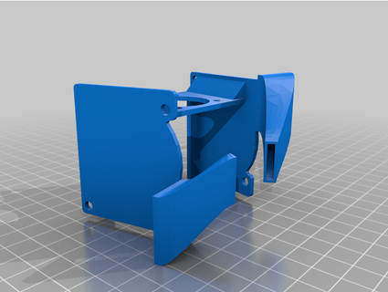 tevo tarantula pro dual blower fan mount itsrust 3d print model - Mito3D
