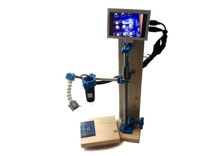 usb microscope smd soldering station using 3d printer parts - graybotics 3d print model - Mito3D