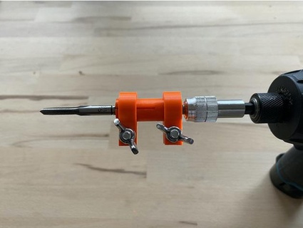 tap mat m3 m4 m5 m6 fil coupeur robinet drill bit adaptateur Marius 3d print model - Mito3D