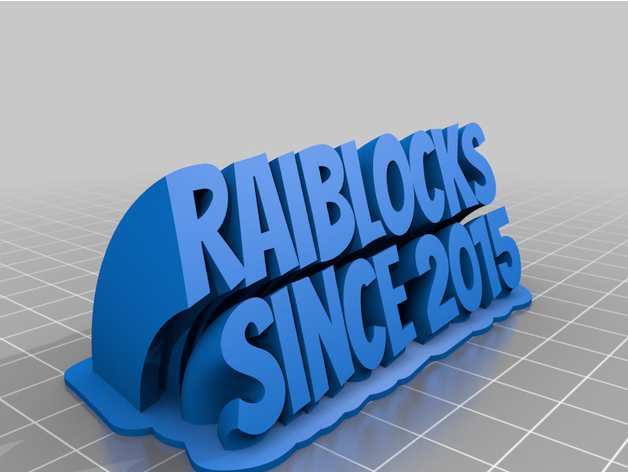 raiblocks 2015 vinickgold 3D print model - Mito3D