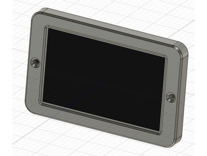 5 dsi touch screen panel mount pi 3b case 5teveo 3d print model - Mito3D
