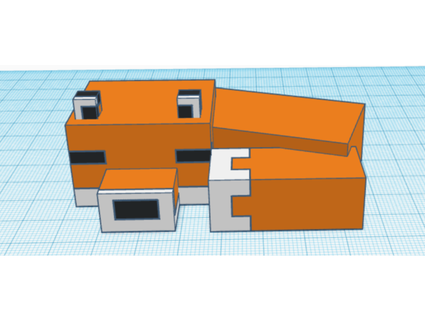 Minecraft uyuyor tilki hthornby15 3d print model - Mito3D
