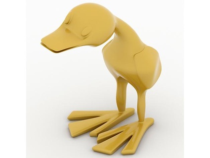tembel ördek arkadaş canlısı 3d print model - Mito3D