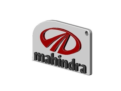 mahindra logo keyring shire 3d print model - Mito3D