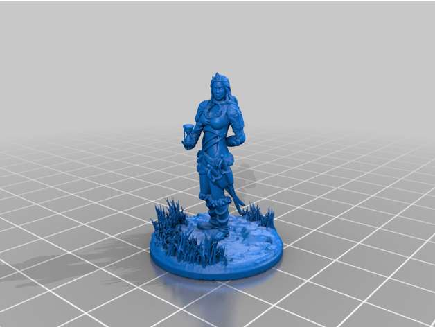 humano fêmea duelista videntes cabana 3D print model - Mito3D