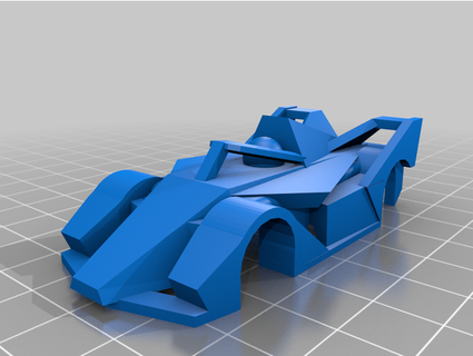 Fórmula gen 2 estilo carro corpo micro escalextrico incômodo 3d print model - Mito3D