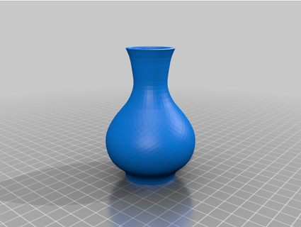 Facile vase gallois 3d print model - Mito3D
