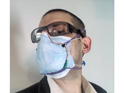 bricolaje diy máscara abrazadera ajustador usando retorcido cobre cable núcleos fullplastic 3d print model - Mito3D