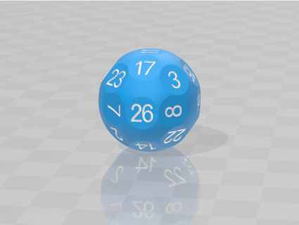 d26 truncado esfera twenty six lateral morrer miyi9155 3d print model - Mito3D