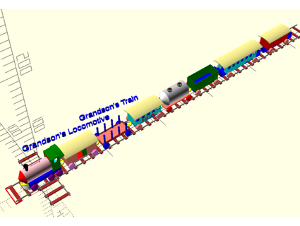 brinquedos Rapazes trem conjunto locomotive openscad csv estolou 3d print model - Mito3D