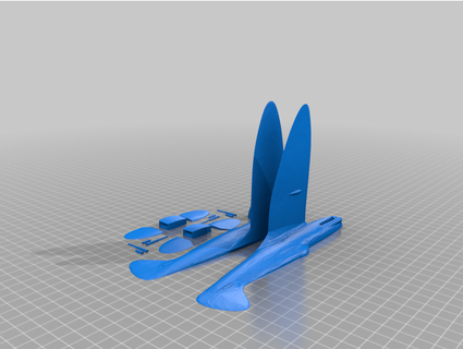 spitfire xiv arquivos 1 prumo falso 3d print model - Mito3D