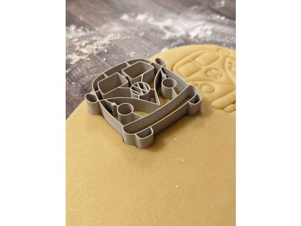 vw t1 bulli cookie cutter open version sniffup 3d print model - Mito3D