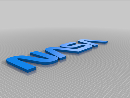 nasa solucan logo mwright91 3d print model - Mito3D