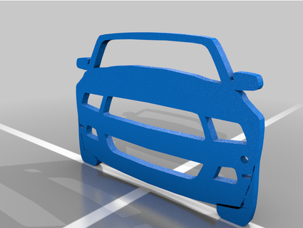 Ford mustang anahtarlık tane muggle 3d print model - Mito3D