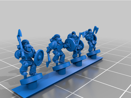 galactic crusaders - remix norse king's grey murderers 6-8 mm francach glas 3d print model - Mito3D