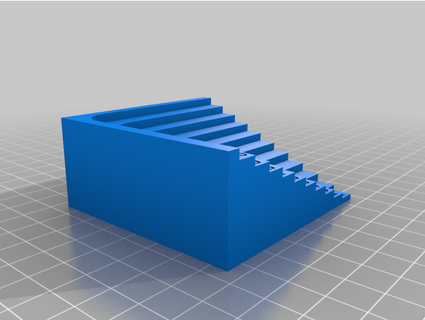 corner fillet radius finder - 1-10 mm rlangas 3d print model - Mito3D