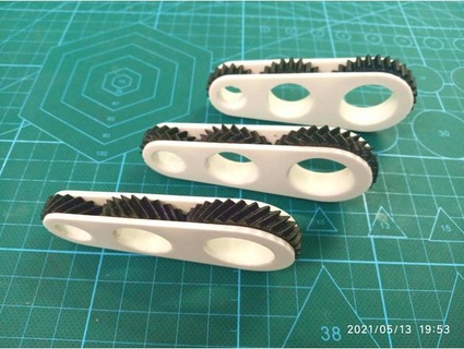 triple gears antistress sundoc 3d print model - Mito3D