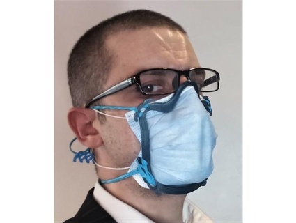Anti Nebel tpu anti microbial chirurgisch Maske Klammer einstellbar Vollkunststoff 3d print model - Mito3D