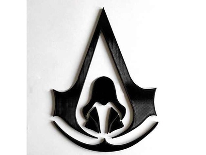 assassin's creed ii logo wall decoration zvedak 3d print model - Mito3D