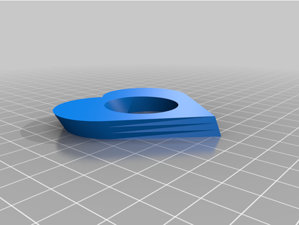 heart napkin holder codelenz 3d print model - Mito3D