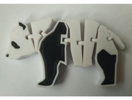 flexi panda missing black parts jacquesn 3d print model - Mito3D