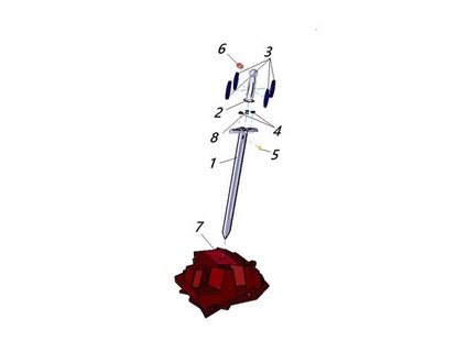 excalibur espada Roca lemmi3d 3d print model - Mito3D