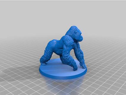 giant ape - gorilla thenurge 3d print model - Mito3D