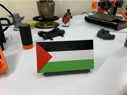 Palestina bandeira Bayra agosto 3d print model - Mito3D