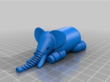 lfs elephant flat bottom esromneb 3d print model - Mito3D