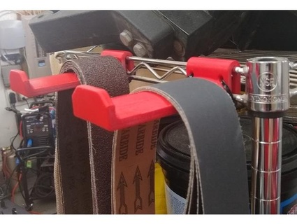 grinder belt hangers steel rack euler357 3d print model - Mito3D