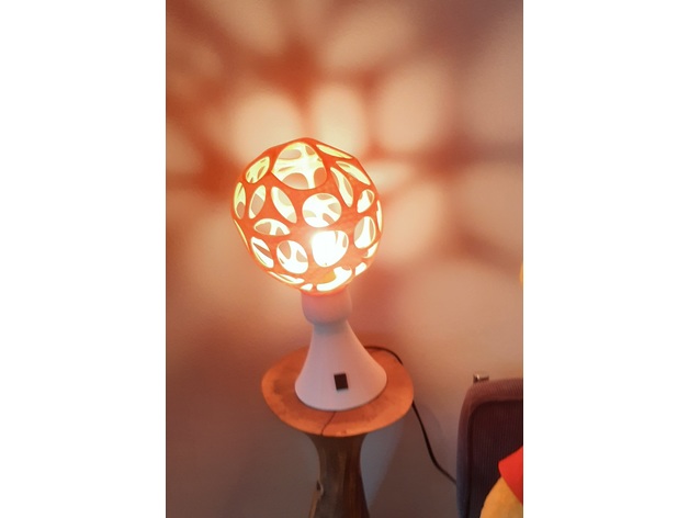 70s style table lamp Holyolie 3D print model - Mito3D