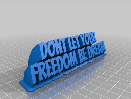 nano yapma İzin Vermek özgürlük rüya vinickgold 3d print model - Mito3D