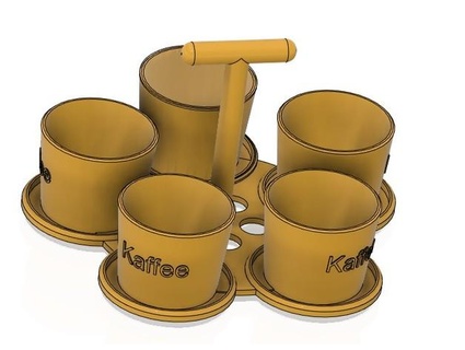 kaffeebecherhalter petervau 3d print model - Mito3D