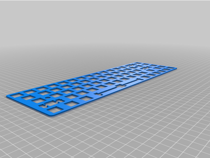 65 keyboard plate car rack zach 3d print model - Mito3D