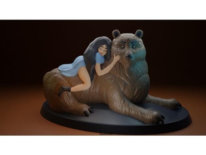girl bear alexstormnd 3d print model - Mito3D