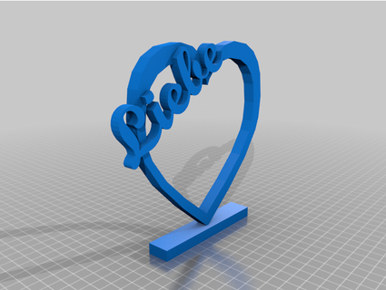 coração Ame Dirksbastelbude 3d print model - Mito3D