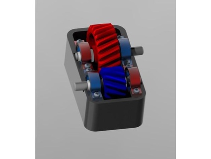 helical gearbox miodrag lj 3d print model - Mito3D